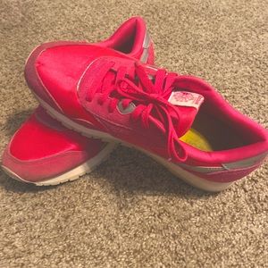 Pink Reebok sneaker